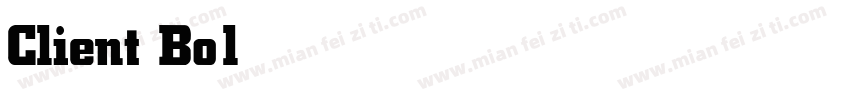 Client Bold字体转换